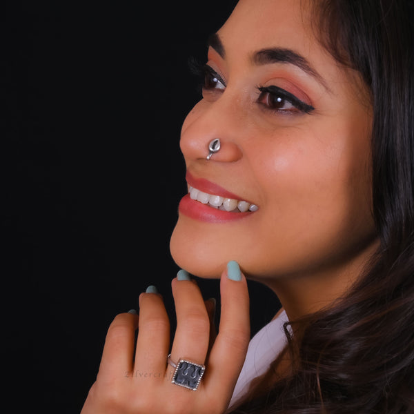 Pure Silver nose pin